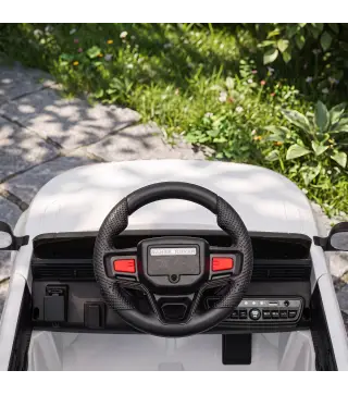 Coche Eléctrico SUV Niños Licencia Range Rover Velar 12V Control Remoto Batería Litio Motores Suspensión 2-4Años Blanco
