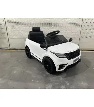 Coche Eléctrico SUV Niños Licencia Range Rover Velar 12V Control Remoto Batería Litio Motores Suspensión 2-4Años Blanco