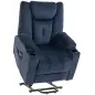 Sillón Relax Reclinable Eléctrico Levanta Personas Mayores con Masaje Calor Portavasos Mando Bolsillos Azul Oscuro Sillón Relax Reclinable Eléctrico Levanta Personas Mayores con Masaje Calor Portavasos Mando Bolsillos Azul Oscuro