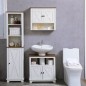 Armario de Pared para Baño Mueble de Baño Colgar con 2 Puertas y Estantes de Almacenamiento 60x19,5x52,5 cm Blanco Armario de Pared para Baño Mueble de Baño Colgar con 2 Puertas y Estantes de Almacenamiento 60x19,5x52,5 cm Blanco