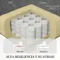 Sillón Relax Reclinable Eléctrico Levanta Personas de Tela Lino Control Remoto Asiento con Muelles Reposapiés Gris Sillón Relax Reclinable Eléctrico Levanta Personas de Tela Lino Control Remoto Asiento con Muelles Reposapiés Gris