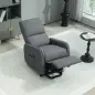Sillón Relax Reclinable Eléctrico Levanta Personas de Tela Lino Control Remoto Asiento con Muelles Reposapiés Gris Sillón Relax Reclinable Eléctrico Levanta Personas de Tela Lino Control Remoto Asiento con Muelles Reposapiés Gris