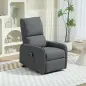 Sillón Relax Reclinable Eléctrico Levanta Personas de Tela Lino Control Remoto Asiento con Muelles Reposapiés Gris Sillón Relax Reclinable Eléctrico Levanta Personas de Tela Lino Control Remoto Asiento con Muelles Reposapiés Gris