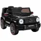 Coche Eléctrico Niños 12V Mercedes-AMG G63 Control Remoto 2 Motores Suspensión Trasera Arranque Suave Música Negro