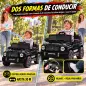 Coche Eléctrico Niños 12V Mercedes-AMG G63 Control Remoto 2 Motores Suspensión Trasera Arranque Suave Música Negro