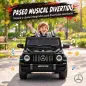 Coche Eléctrico Niños 12V Mercedes-AMG G63 Control Remoto 2 Motores Suspensión Trasera Arranque Suave Música Negro