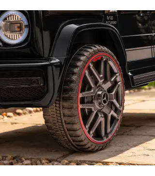 Coche Eléctrico Niños 12V Mercedes-AMG G63 Control Remoto 2 Motores Suspensión Trasera Arranque Suave Música Negro