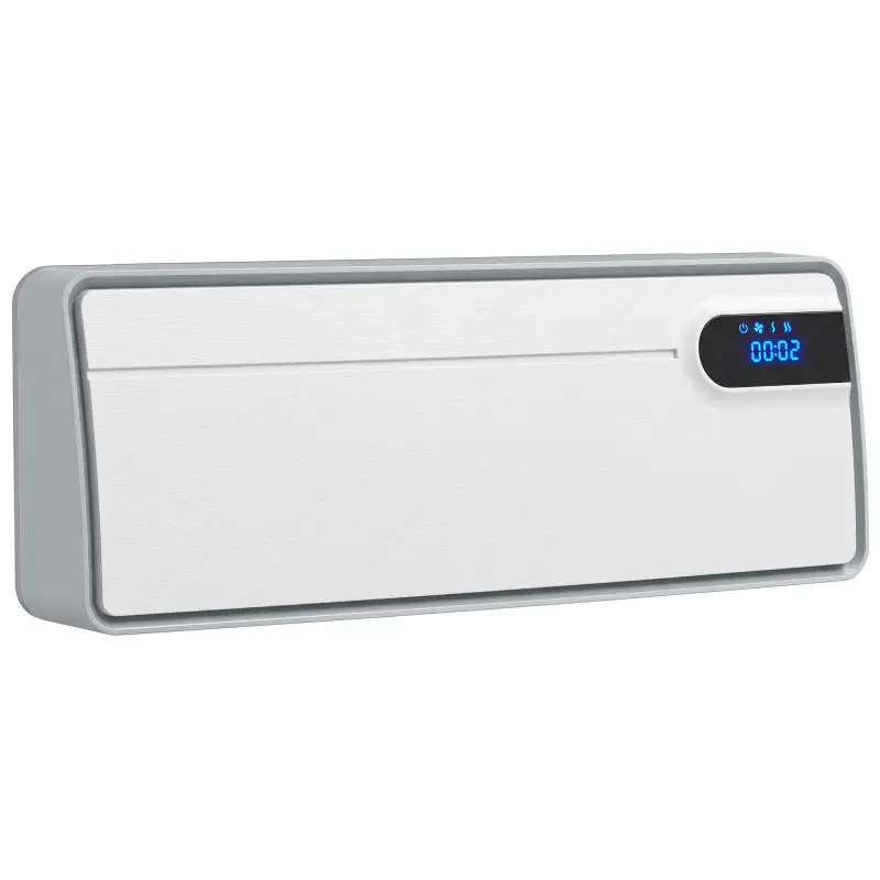 Calefactor Eléctrico Cerámico de Pared 2000W con WiFi App 3 Modos Pantalla LED Temporizador Mando a Distancia Blanco