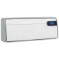 Calefactor Eléctrico Cerámico de Pared 2000W con WiFi App 3 Modos Pantalla LED Temporizador Mando a Distancia Blanco