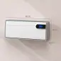 Calefactor Eléctrico Cerámico de Pared 2000W con WiFi App 3 Modos Pantalla LED Temporizador Mando a Distancia Blanco