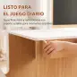 Mesa Infantil con Silla 5 en 1 con Pizarra Negra/Blanca y Rollo de Papel Almacenaje 4 Vasos de Pintura 3-8 Años Blanco Mesa Infantil con Silla 5 en 1 con Pizarra Negra/Blanca y Rollo de Papel Almacenaje 4 Vasos de Pintura 3-8 Años Blanco