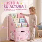 Librería Infantil con Cajón Móvil y 3 Estantes Estantería para Libros Diseño de Unicornio Montessori 3 a 8 Años Rosa Librería Infantil con Cajón Móvil y 3 Estantes Estantería para Libros Diseño de Unicornio Montessori 3 a 8 Años Rosa