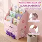 Librería Infantil con Cajón Móvil y 3 Estantes Estantería para Libros Diseño de Unicornio Montessori 3 a 8 Años Rosa Librería Infantil con Cajón Móvil y 3 Estantes Estantería para Libros Diseño de Unicornio Montessori 3 a 8 Años Rosa