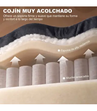 Sillón Relax Reclinable Eléctrico Levanta Personas con 2 Puntos Masaje Asiento con Muelles Reposapiés de Chenilla Negro