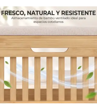 Banco Zapatero con Cajón Abatible Zapatero con Asiento Asiento Acolchado 80x30x48 cm Natural y Beige