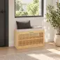 Banco Zapatero con Cajón Abatible Zapatero con Asiento Asiento Acolchado 80x30x48 cm Natural y Beige Banco Zapatero con Cajón Abatible Zapatero con Asiento Asiento Acolchado 80x30x48 cm Natural y Beige