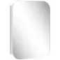 Armario de Baño con Espejo Diseño con Bordes Curvados Estantes Ajustables 40,2x10,2x50,9 cm Blanco