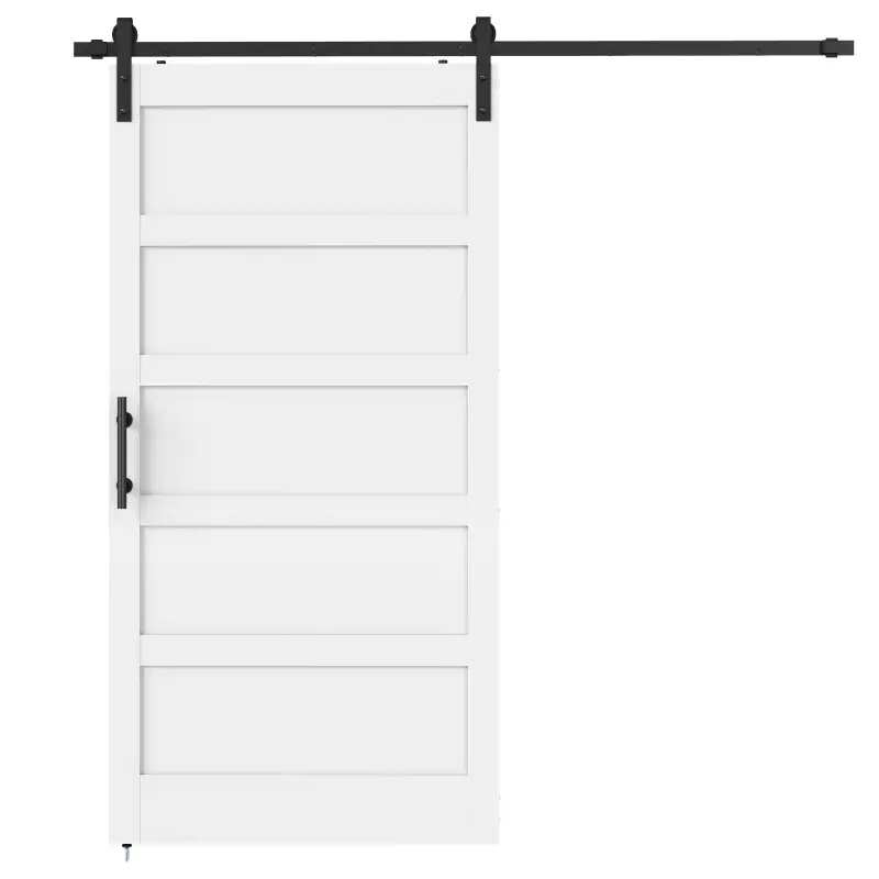 Puerta Corredera Interior 106,7x213,4 cm con Kit de Montaje MDF y Madera de Pino Riel y Herrajes para Baño Blanco Puerta Corredera Interior 106,7x213,4 cm con Kit de Montaje MDF y Madera de Pino Riel y Herrajes para Baño Blanco