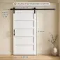 Puerta Corredera Interior 106,7x213,4 cm con Kit de Montaje MDF y Madera de Pino Riel y Herrajes para Baño Blanco Puerta Corredera Interior 106,7x213,4 cm con Kit de Montaje MDF y Madera de Pino Riel y Herrajes para Baño Blanco