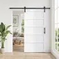 Puerta Corredera Interior 106,7x213,4 cm con Kit de Montaje MDF y Madera de Pino Riel y Herrajes para Baño Blanco Puerta Corredera Interior 106,7x213,4 cm con Kit de Montaje MDF y Madera de Pino Riel y Herrajes para Baño Blanco