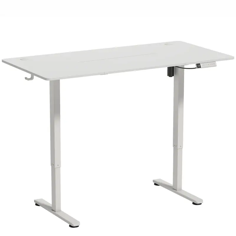Escritorio Elevable Eléctrico 140x70 cm Altura Ajustable 72-120 cm 3 Memorias Silencioso 2 Ganchos 2 Pasacables Blanco Escritorio Elevable Eléctrico 140x70 cm Altura Ajustable 72-120 cm 3 Memorias Silencioso 2 Ganchos 2 Pasacables Blanco