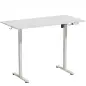 Escritorio Elevable Eléctrico 140x70 cm Altura Ajustable 72-120 cm 3 Memorias Silencioso 2 Ganchos 2 Pasacables Blanco