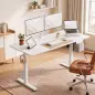 Escritorio Elevable Eléctrico 140x70 cm Altura Ajustable 72-120 cm 3 Memorias Silencioso 2 Ganchos 2 Pasacables Blanco Escritorio Elevable Eléctrico 140x70 cm Altura Ajustable 72-120 cm 3 Memorias Silencioso 2 Ganchos 2 Pasacables Blanco