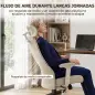Silla de Escritorio Ergonómica Cojín Lumbar de Espuma Viscoelástica Reposacabezas 3D Reposabrazos Ajustables Beige Silla de Escritorio Ergonómica Cojín Lumbar de Espuma Viscoelástica Reposacabezas 3D Reposabrazos Ajustables Beige