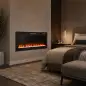 Chimenea Eléctrica Ultrafina 900/1800W Empotrable/Colgante/de Pie 12 Colores de Llama 3D Control Remoto hasta 35㎡ Negro Chimenea Eléctrica Ultrafina 900/1800W Empotrable/Colgante/de Pie 12 Colores de Llama 3D Control Remoto hasta 35㎡ Negro