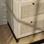 Armario Archivador de 2 Cajones de Ratán Bohemio con Cerraduras Barras para Carpetas, A4 y Legal 75x40x71,5 cm Roble Armario Archivador de 2 Cajones de Ratán Bohemio con Cerraduras Barras para Carpetas, A4 y Legal 75x40x71,5 cm Roble