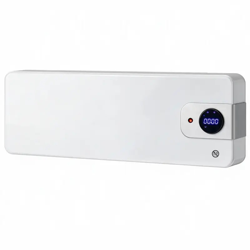 Calefactor Eléctrico de Pared 2000W con 3 Modos WiFi App Pantalla LED Termostato Temporizador y Oscilación Blanco