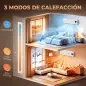 Calefactor Eléctrico de Pared 2000W con 3 Modos WiFi App Pantalla LED Termostato Temporizador y Oscilación Blanco