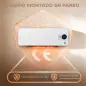 Calefactor Eléctrico de Pared 2000W con 3 Modos WiFi App Pantalla LED Termostato Temporizador y Oscilación Blanco