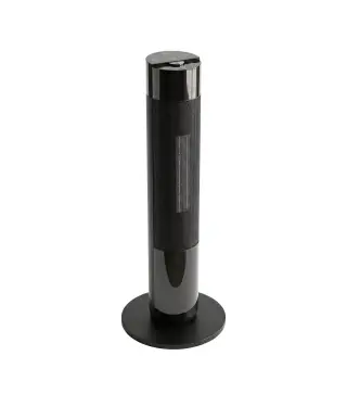 Calefactor Eléctrico Cerámico PTC 2000W con 5 Modos App Wi‑Fi Llama 3D Mando Protección Contra Sobrecalentamiento Negro