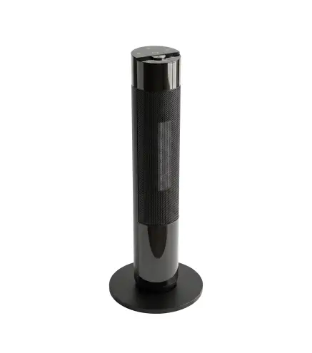 Calefactor Eléctrico Cerámico PTC 2000W con 5 Modos App Wi‑Fi Llama 3D Mando Protección Contra Sobrecalentamiento Negro