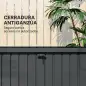 Arcón Exterior 400L Baúl de Almacenaje Exterior de Acero Galvanizado Resistente a la Intemperie con Cerradura Gris Arcón Exterior 400L Baúl de Almacenaje Exterior de Acero Galvanizado Resistente a la Intemperie con Cerradura Gris