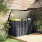 Arcón Exterior 400L Baúl de Almacenaje Exterior de Acero Galvanizado Resistente a la Intemperie con Cerradura Gris Arcón Exterior 400L Baúl de Almacenaje Exterior de Acero Galvanizado Resistente a la Intemperie con Cerradura Gris