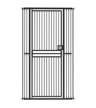 Barrera de Seguridad Perros Gatos Extra Alta 180 cm Extensible 74-100 cm para Puerta Escalera Montaje a Presión Negro