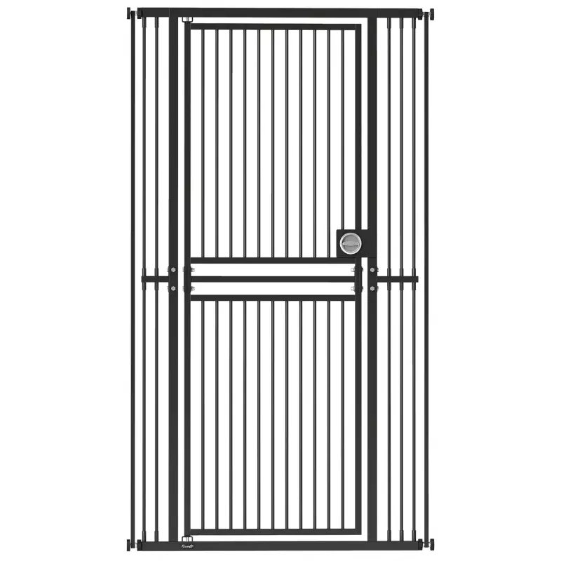 Barrera de Seguridad Perros Gatos Extra Alta 180 cm Extensible 74-100 cm para Puerta Escalera Montaje a Presión Negro Barrera de Seguridad Perros Gatos Extra Alta 180 cm Extensible 74-100 cm para Puerta Escalera Montaje a Presión Negro