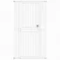 Barrera de Seguridad Perros Gatos Extra Alta 180 cm Extensible 74-100 cm para Puerta Escalera Montaje a Presión Blanco