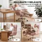 Silla de Oficina Ergonómica con Reposapiés Reposabrazos y Respaldo Alto Abatibles Reclinable 135° Altura Ajustable Rosa Silla de Oficina Ergonómica con Reposapiés Reposabrazos y Respaldo Alto Abatibles Reclinable 135° Altura Ajustable Rosa