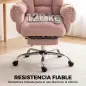 Silla de Oficina Ergonómica con Reposapiés Reposabrazos y Respaldo Alto Abatibles Reclinable 135° Altura Ajustable Rosa Silla de Oficina Ergonómica con Reposapiés Reposabrazos y Respaldo Alto Abatibles Reclinable 135° Altura Ajustable Rosa