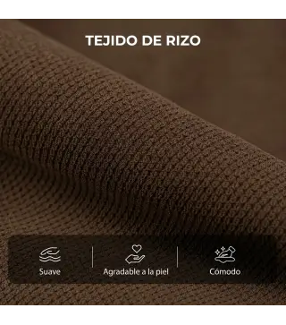 Sillón Relax Reclinable Eléctrico Levanta Personas Mayores con Masaje Calor Portavasos Mando Bolsillos Marrón Oscuro