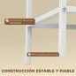 Conjunto de Comedor con Mesa Plegable y 4 Sillas Apilables para 4 Personas Roble y Blanco Conjunto de Comedor con Mesa Plegable y 4 Sillas Apilables para 4 Personas Roble y Blanco