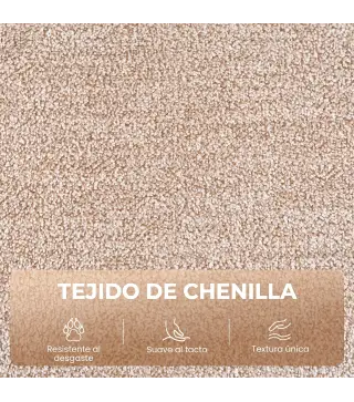Sillón Relax Reclinable Eléctrico Levanta Personas 155° de Chenilla con Mando Asiento de Muelles Reposapiés Marrón