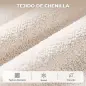 Sillón Relax Reclinable Eléctrico Levanta Personas con 2 Puntos Masaje Asiento con Muelles Reposapiés de Chenilla Crema Sillón Relax Reclinable Eléctrico Levanta Personas con 2 Puntos Masaje Asiento con Muelles Reposapiés de Chenilla Crema