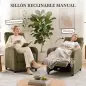 Sillón Relax Reclinable de Pana hasta 135° Reposapiés Respaldo Alto Acolchado Grueso Montaje Fácil Verde Oscuro Sillón Relax Reclinable de Pana hasta 135° Reposapiés Respaldo Alto Acolchado Grueso Montaje Fácil Verde Oscuro