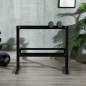 Estante para Mancuernas de 2 Niveles Soporte de Almacenamiento para Mancuernas Acero Carga 270 kg 94x52,5x82 cm Negro