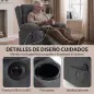 Sillón Relax Reclinable Eléctrico Levanta Personas con 8 Puntos Masaje y Calor Lumbar Puerto USB Mando Reposapiés Gris Sillón Relax Reclinable Eléctrico Levanta Personas con 8 Puntos Masaje y Calor Lumbar Puerto USB Mando Reposapiés Gris