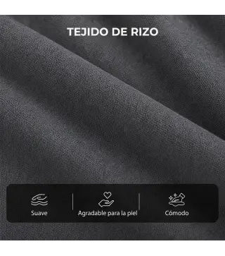 Sillón Relax Reclinable Eléctrico Levanta Personas con 8 Puntos Masaje y Calor Lumbar Puerto USB Mando Reposapiés Gris